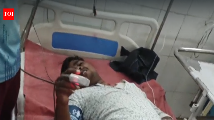 Carton ‘splint’ at hospital sparks outrage in Begusarai