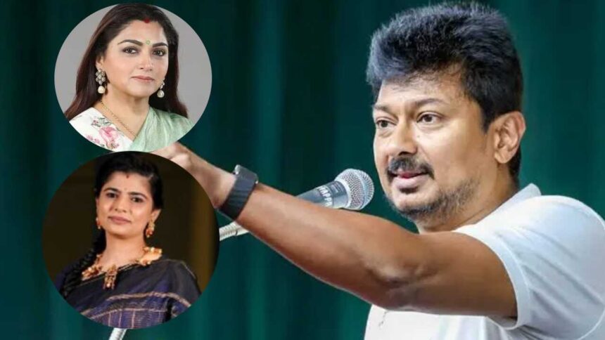 Chinmayi, Khushbu react to Udhayanidhi Stalin's Vijay-Trisha remarks
