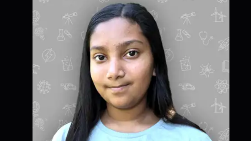 Florida sixth grader Naboshree Santra developed biodegradable soilshade balls designed to...