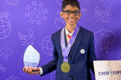 Grade 9 student wins gold for wearable that detects IV leaks early