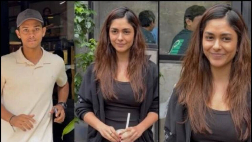 Mrunal Thakur reacts to link-up rumours with 10 year younger cricketer Yashasvi