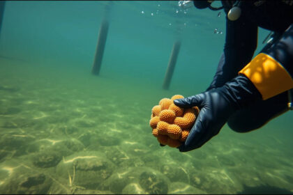 Scientists placed 42 sea sponges in a polluted Spanish port