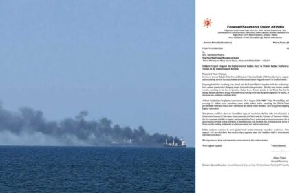 Seafarers’ union urges PM Modi to deploy Navy after Indian vessel sinks