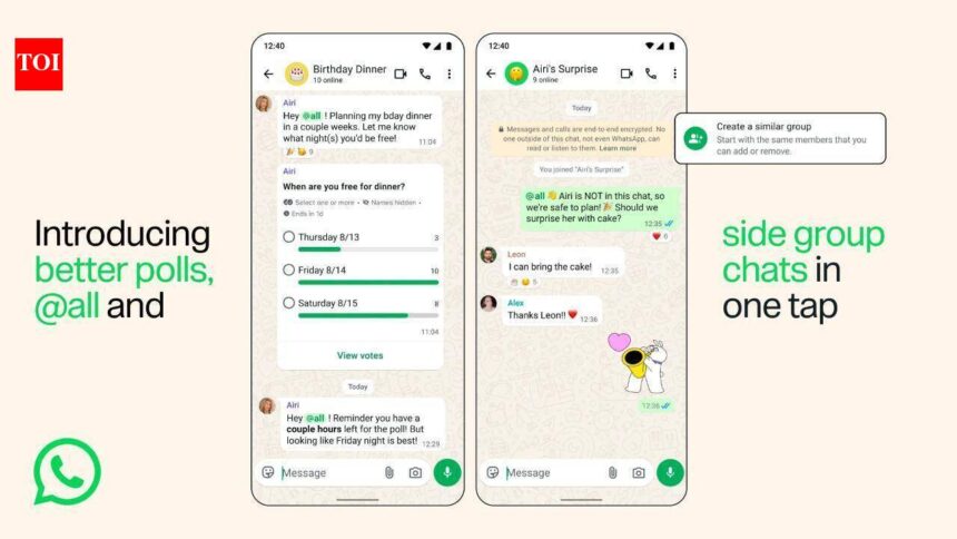 WhatsApp gets 3 new group chat features, including All tag